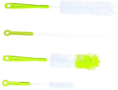 SEWOART 1 Ensemble 4 Pièces Brosse De Nettoyage Brosse À Bouteille De Lait Couvercle De Bec De Bouilloire Brosse De Nettoyage De Bouteille De Tube Brosse De Bouteille De Boisson Nettoyant