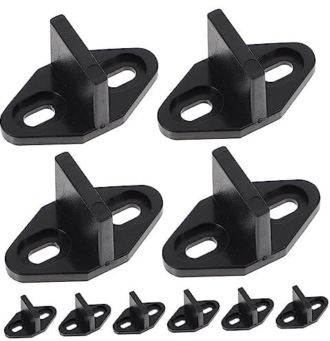 WHAMVOX Sliding Door Rail Kit Barn Door Floor Guides 10pcs Pom Material Stopper Prevent Door Swing