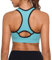 Sykooria Damen Sport BH Gepolstert Bustier Damen BH ohne Buegel Racerback Push up BH mit Farbverlauf Sport Top für Yoga Fitness, 341-Blau, S