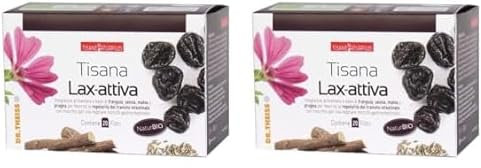 Dr. Theiss Tisana Lax-Attiva - Tisana Finocchio Confezione 20 Filtri - Integratore Alimentare Pancia Piatta, Gonfiore Addominale e Sollievo allo Stomaco, con Frangula, Senna, Malva e Prugna