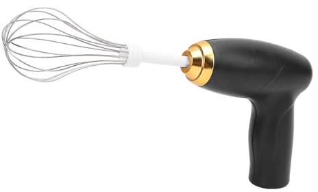 Portable Mixing Electric Hand Mixer - Cordless Hand Mixer, Hand Mixer Electric Handheld, Handheld Electric Whisk Egg Beater for Mixing Baking Cooking (Black)
