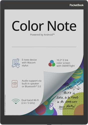 Pocketbook Color Note E-Book Reader Android USB-C Roof Version Grey 32 GB 10.3 Inches