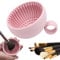 XINCHENG Makeup Brush Cleaner Bowl, Silicone Makeup Brush Cleaning Mat, Make Up Brush Scrubber Bowl, Portable Washing Tool Cosmetic Brush Cleaner