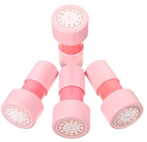 Vaguelly 4stücke Uhrenstempel Für Junge Mädchen Zum Zeitlernen Selbstfärbende Uhrenmusterstempel Party- Spielzeug Kinderstempel Party- -Stempel
