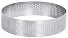 Cercle A Patisserie Moule à tarte en acier inoxydable, anneau de tartelette, gâteau, Mousse, biscuits, pâtisserie, cercle de coupe, anneau de tarte perforé(7cm round)