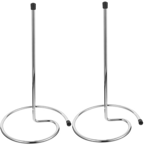 CLISPEED 2 Stück Weindekanter Trockenständer Korrosionsbeständiges Metall Abtropfgestell für Weinkaraffen für Bar und Haus Platzsparend und