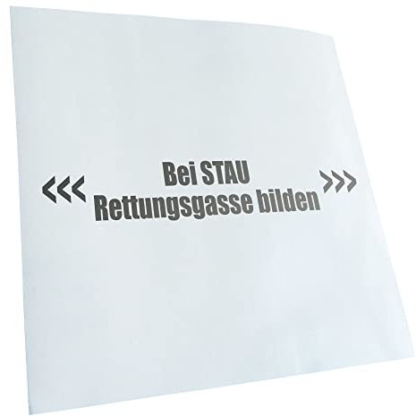 - Autoaufkleber - Bei Stau Rettungsgasse bilden Aufkleber für Auto, Laptop, Fahrrad, LKW, Motorrad mehrfarbig JDM Decal Racing