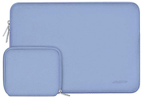 MOSISO Laptop Hülle Tasche 15 Zoll,15 Zoll Laptophülle Kompatibel mit MacBook Air 15 Zoll M4 A3241 M3 A3114 M2 A2941 2025 2024 2023,Dell XPS 15,Neopren Sleeve mit Klein Fall,Serenity Blau