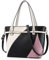 Nevenka Schultertasche Damen Shopper Tasche Henkeltasche Groß für Alltags Gemischte Farben (Schwarz)