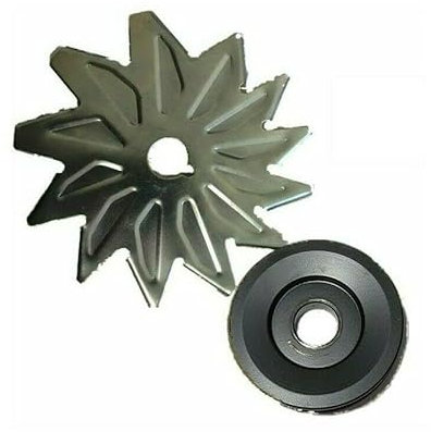 mure Lucas A127 Alternator Fan & Pulley V Type Belt 17mm Shaft 12 Fans (B)
