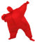 RHYTHMARTS Inflatable Costume Full Body Suit Inflatable Halloween Christmas Costumes Blow up Costumes Fancy Dress for Adult (Red)