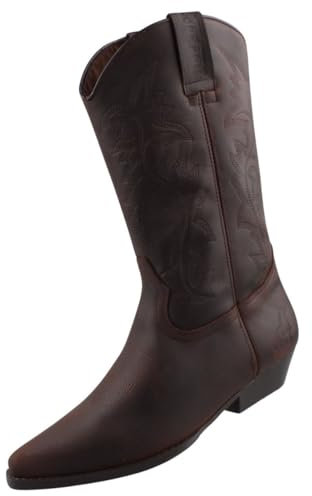 Dockers by Gerli 43bl001, Stivali Western Uomo, Marrone (Dunkelbraun 380), 41 EU