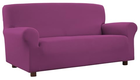 Banzaii Copridivano 1 posto con Braccioli Fuxia Antimacchia Elasticizzato Estensibile da 85 a 100 cm - Made in Italy
