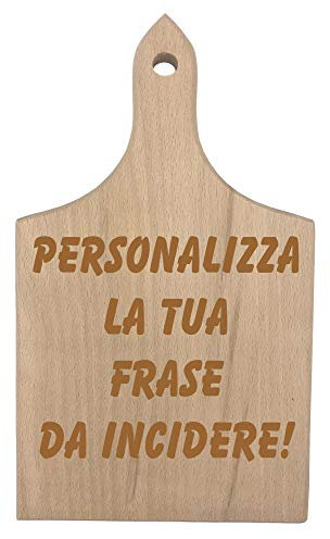 Tagliere da Cucina PERSONALIZZABILE con testo, dedica, frase Idea Regalo Natale Compleanno