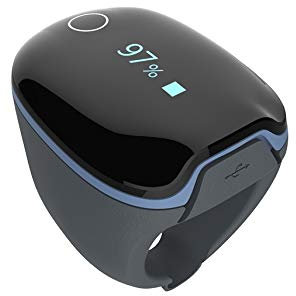 Trendmedic O2 Pulsoximeter in Ringform - SpO2-Schlafmonitor mit App für iOS/Android - O2 Ring