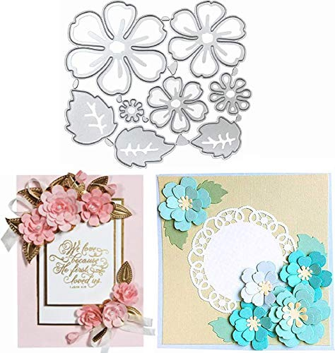 Fustelle Fiori 3D, U-horizon Flowers Cutting Dies Fustelle Stencil Taglio Metallo Acciaio per DIY scrapbooking, album fotografico, fai da te, regalo