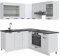 Vicco Cocina esquinera Fame-Line, Casa de Campo Blanca/Blanca, 160 x 190 cm sin encimera