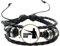 Hot! The Walking Dead Lederarmband Herren Fashion Rick Grimes Schwarz Weiß Silhouette Glas Rund Charm Armband für Fans