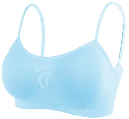 Litthing Reggiseno Sportivo da Donna Reggiseno Comodo Senza Cuciture Top Imbottito da Donna Spalline Regolabili Reggiseno Canotta Sport Senza Fili Top Corto per Yoga Fitness Esercizio