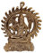 Purpledip Idol Kiran Shiva 12510 Wandbehang, Metall, Mahadev Siva Statue mit Sonne, goldfarben