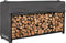ULTCOVER Waterproof Firewood Racks Cover 8 Feet Heavy Duty Outdoor Logs Holder Stand Cover, Black