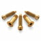 Terske Goldfarbenes Titanschrauben-Set für Shimano XTR/XT/SLX/Deore Schaltwerke und Riemenscheiben-Räder