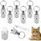 6 Stück Personalisierte Adressanhänger für Hunde Katzen, Hundehalsbandanhänger mit Schlüsselring, Wasserdichte Haustiere Hunde Katzen Zubehör, Adresskapsel für Haustiere, Katzen, Hunde