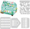 BENECREAT 3D Gartenhaus Metall-Stanzformen, DIY Craft Carbon Steel Prägeschablone Für Die Kartenherstellung, Fotodekorpapier, Scrapbooking, 0.08cm Dick