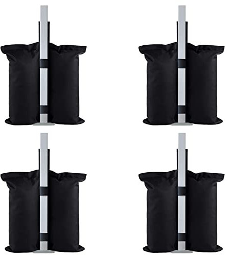 4er-Pack Pavillon Sandsäcke Industriequalität 800D Bein Gewichte für Pavillon Beingewichte für Pop Up Baldachin Zelt für Pavillon Gewichte Standsicherung,Sandsack, Zeltbeine