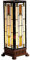 HAES DECO - Tiffany Tischlampe 12x12x35 cm Beige Braun Glas Rechteck Tiffany Schreibtischlampe Tiffany Lampen Buntglas