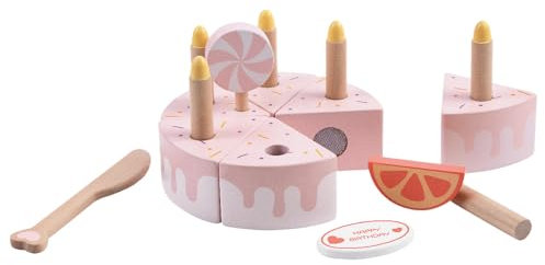Pretend Play Cake Shop Holzkuchen-Set Mädchen Geschenk 18 Monate | Classic World Bursty Cake | (CL50565)