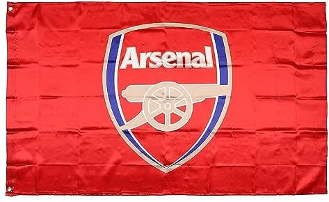 Soccer Ball Team Flag 3x5 FT Club Flags For Football Fans with 2 Brass Grommets Vivid Color, Satin Polyester Outdoor Indoor Decor