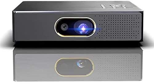 TsoLay Portable Mini 3D Projector, Full Hd 1080P Video Projector with Remote Control, Support Mobile Phone Screen Projection, Intelligent Temperature Control System, for Family Bedroom and Outdoors