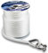 PropelTech Anchor Rope Braided Anchor Line(White, 3/8 x 100') Premium Solid Braid MFP Boat Rope with Stainless Steel Thimble & Shackle, Quality Marine Line, Boat Accessories