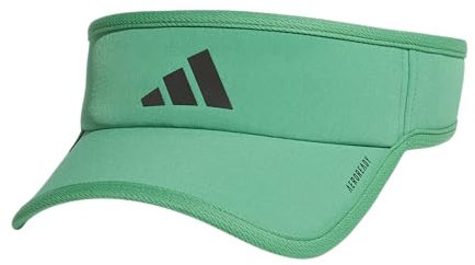 Adidas Visiera Sportiva da Uomo Superlite Regolabile, Semi Court Verde/Nero, Taglia Unica