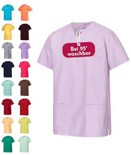 Clinotest Kasack Damen & Herren - 95 Grad waschbare, kochfeste Kasacks ohne Einlaufen - Schlupfkasack aus 50% Baumwolle, 50% Polyester - Berufsbekleidung Pflege & Krankenhaus - Krankenschwester Shirt