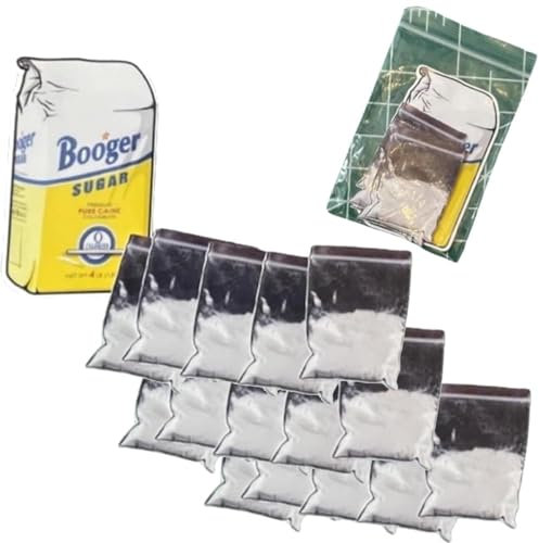 Little Blow Baggies *Prank Stickers*, Coke Bag Stickers Prank,Coke Baggie Stickers, Little Blow Baggies Prank Stickers,Baggie Filled with Booger Sugar,Blow Baggie Joke Stickers