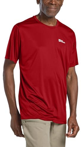 Jack Wolfskin Herren Tech M T-Shirt, Adrenaline Red, 3XL EU