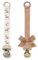 Elodie Details Schnullerkette 2er Pack, aus Stoff und Edelstahl Clip, für Baby Junge und Mädchen, Universal Silikonring, Passend für Alle Schnuller - Fairytale Friends/Terracotta