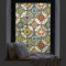 dktie 3D Dekorfolie Glasmalerei Fensterfolie Sichtschuzfolie Milchglasfolie Kreise Statisch Haftend Privatsphäre Fensteraufkleber (Gelb, 44.5 * 200 cm)