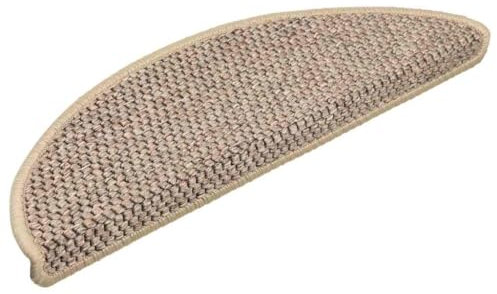 vidaXL Stufenmatten Selbstklebend Sisal-Optik 30 STK. 56x17x3 cm, Treppenmatten, Treppenteppich, Stufenteppich, Treppenschoner, Treppenschutz