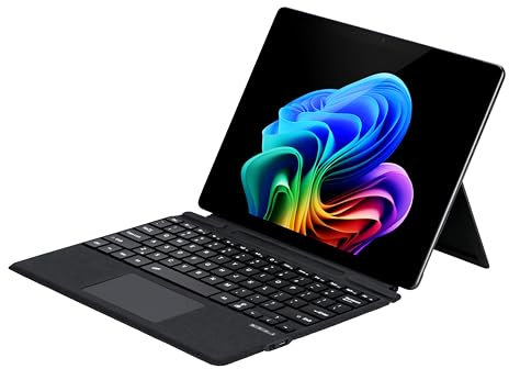 mobee Type Cover for Microsoft Surface Pro 13 inch, Compatible with Surface Pro 13(11th Edition) / Pro 11 / Pro 10 / Pro 9 / Pro 8 / Pro X, Slim Keyboard with Trackpad Mouse, Backlit, & Pen Holder