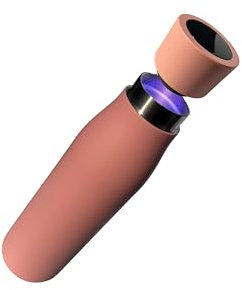 Generisch Selbstreinigende Trinkflasche mit smartem Deckel für Temperaturanzeige & Trinkerinnerung - aus hochwertigem Edelstahl (Pink)