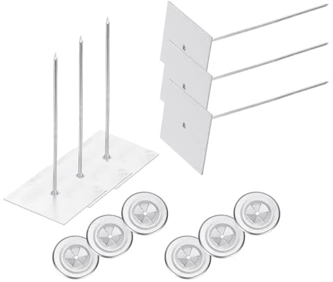 PATIKIL 50 ensembles 120mm Broches d'isolation autoadhésives en aluminium