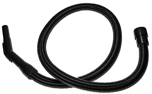 vhbw Tuyau flexible compatible avec Nilfisk Aero Buddy II 18 Inox, Buddy II 18 T aspirateurs - 1,8 m, poignée, avec raccord circulaire 32 mm