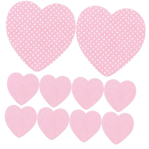 NUOBESTY Diamant Bild Kleberestentferner Pads 50 Stück Rosa Herzform Reinigungstücher Für Selbstgemacht Bastelprojekte Und Klebstoffreste Entfernung