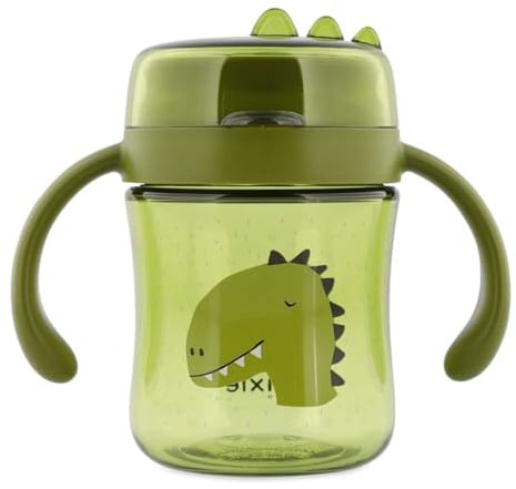 Trixie Trinklernbecher ab 4 Monate, Auslaufsicher Becher aus Tritan™ | Baby Trinklernflasche mit Strohhalm für Jungen und Mädchen, griffige Tasse sowie Schnabelbecher, Becher spülmaschinenfest