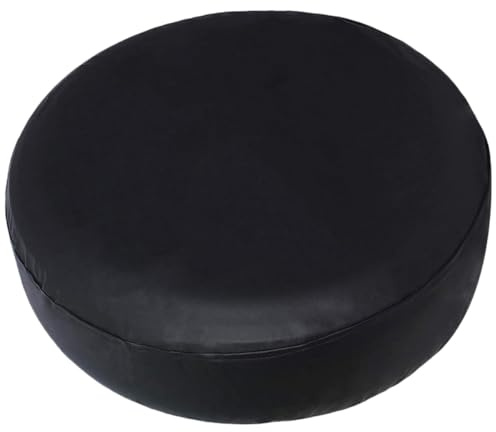 Luxshiny Housse Roue de Secours en PVC Noir, Protection Pneu Remorque | Housses pour Remorque, Roues Protègent Poussière et Rouille, Housse Roue Blanche