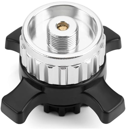 Wjelet Gaskartuschen Adapter kompatibel mit Campingaz CV Easy Clic auf EN417 Schraubventil, Luftdichter Gas Adapter für Camping- & Outdoor Kocher