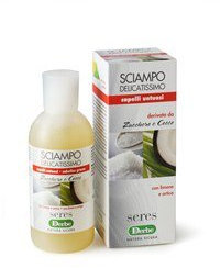 DERBE - SCIAMPO ZUCCHERO E COCCO UNTUOSITA' 1 CONFEZIONE DA 200 ML, shampoo capelli grassi con limone e ortica